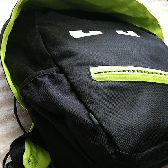 Zipit GRILLZ Backpack Hood Teeth Eyes Lime Trim HP - Picture 5 of 8